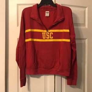 USC quarter zip from pink